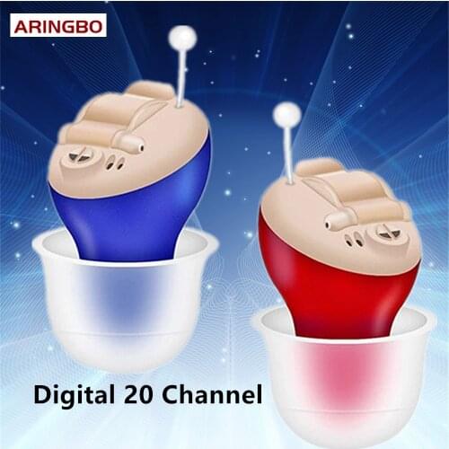20 Channel Hearing Aids Audifonos Adjustable Micro Wireless Mini Size Invisible Hearing Aid Ear Sound Amplifier for Elderly