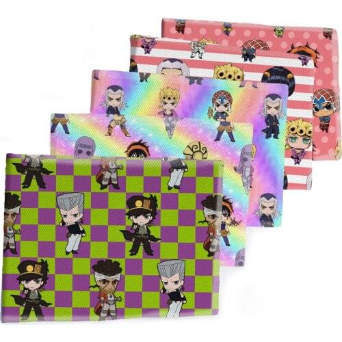 50*145CM Fabric Cartoon JoJo Adventure Printed Polyester Cotton Twill Fabric Patchwor Printed