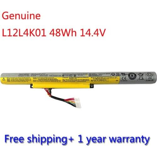 7XINbox 48Wh 14.4V L12L4K01 L12S4K01 Battery For Lenovo IdeaPad Z400 Z500 Series L12M4E21 L12M4K01 L12S4E21 4INR19/66 3350mAh