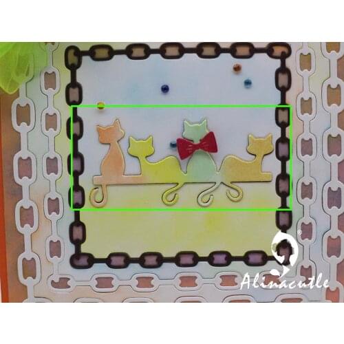 AlinaCraft METAL CUTTING DIES cut cat hook back view sketch animal Scrapbooking paper craft card album punch stencil art cutter