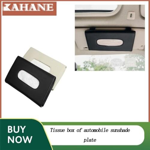 For Mercedes Benz W203 W204 W211 W221 W220 W163 W164 C E SLK GLK CLS AMG Car Sun Visor Tissue Box Black Beige