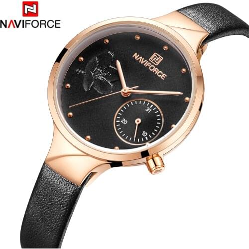 NAVIFORCE Women Watches Luxury Brand Fashion Quartz Ladies Rhinestone Watch Dress Waterproof Watch Simple Clock Relogio Feminino