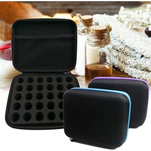 Essential Oil Case 30 Bottles 5ML10ML 15ML Perfume Oil Essential Oil Box Travel Portable Carrying Holder Nail Polish Storage Bag