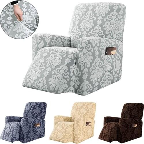 Jacquard Recliner Sofa Chair Cover Elastic Armchair Slipcover All-inclusive Relax Armchair Cover Massage Sofa Cover