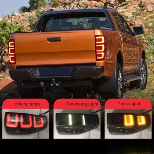 For Ford ranger tail light assembly 2012-2018 Ford T6 T7 modified led driving lights reversing lights turn signals