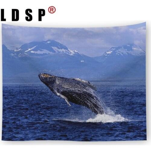 LDSP Ocean World Tapestry Wall Hanging Carpet Beach Towel Background Cloth Blanket Yoga Mats Art Bedroom Dorm Home Decor