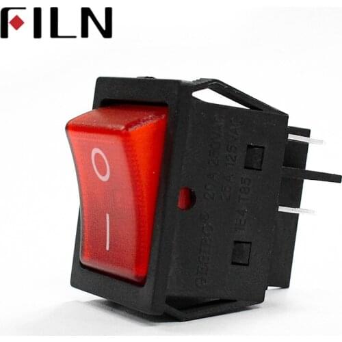 KCD4 Rocker Switch Power Switch ON-OFF 2 Position 4 Pins With Light 30A 250VAC/ 35A 125VAC