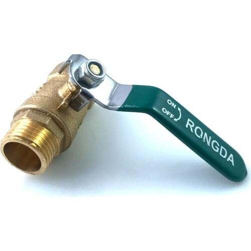 1/2'' Brass Ball Valve Male to Female Water Gas Oil With Lever Handle Copper Plumbing Tap