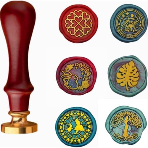 Tree Hummingbird Snowflake Whale Starry Cat Valentines Day Dandelion 943 Retro brass Stamp Sealing Wax Stamps Wax Seal Stamp