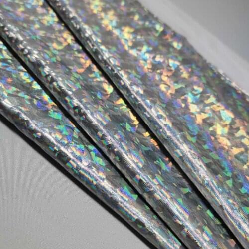 Laser Holographic Cloth Elastic Spandex Bronzing Shiny Swimsuit Costume Material