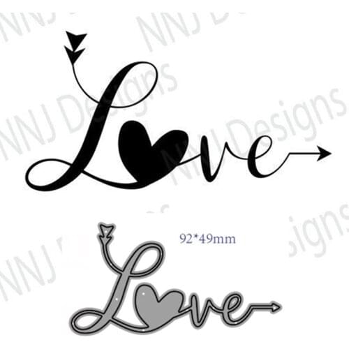 Metal Cutting Dies Cut Love Decoration Scrapbook Paper Craft Knife Mould Blade Punch Stencils