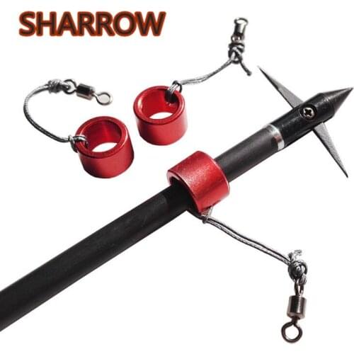 12/24Pcs Archery Aluminum Alloy Arrows Bow fishing Slider Tips ID10mm Head Point Safety Slide For Hunting Shooting Accessories