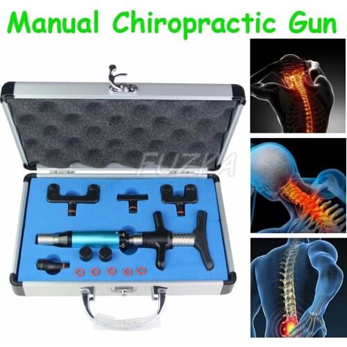 2021 New Chiropractic Adjustment Tool Spine Activator 6 Levels 4 Heads Chiropractic Adjusting Gun Chiropractic Gun