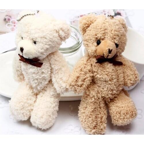 New Joint Teddy Bears Stuffed High Quality Plush Soft Brand New Mini 14CM Bear Plush Pendant Gifts Christmas Wedding Gift#247203