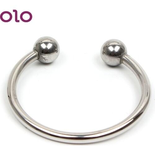 OLO Stainless Steel Penis Ring Delay Ejaculation Cock Ring Various Sizes Sex toys for Men
