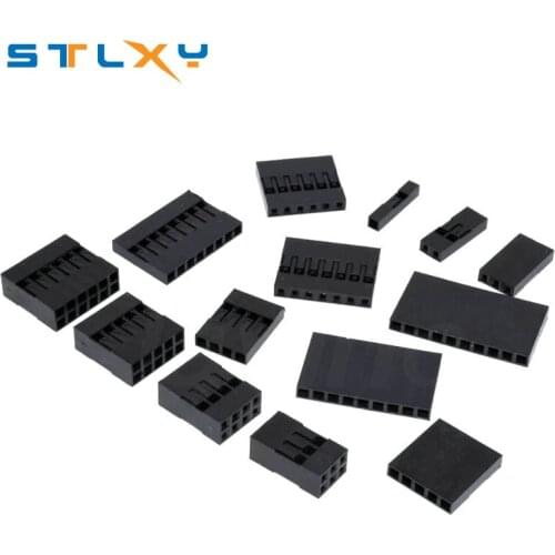 50/25PCS Dupont Plastic Shell 1Pin 2Pin 3Pin 4Pin 7Pin 8pin 9pin 10pin 2.54mm Dupont Connector 1P/2P/3P/4P/5P/6P/7P/8P/9P