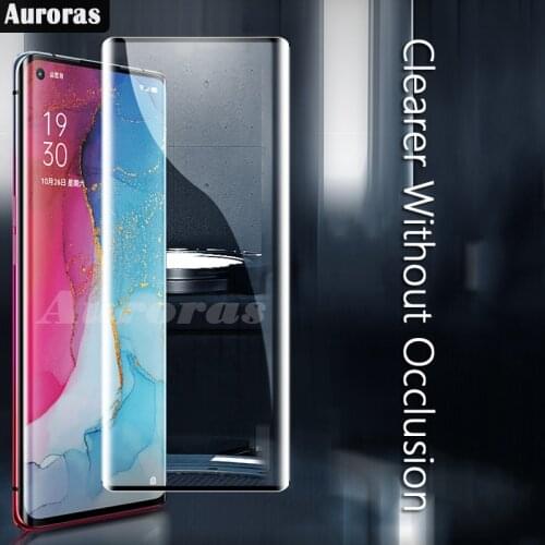 Auroras For OPPO Reno4 Pro 4G Screen Protector Glass Film 9D Full Tempered Glass Curved Screen For Reno 4 Pro 5G Glass