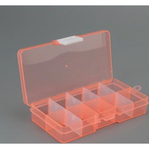 10 Grids Transparent Plastic Box Detachable Sorting Box Parts Lattice Box Finishing Component PP Plastic Storage Box
