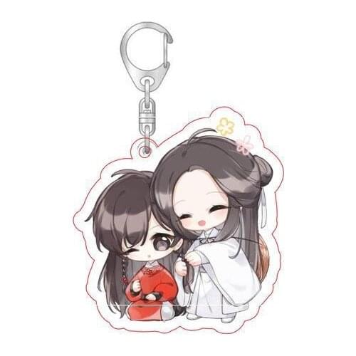 [TGCF]Chinese Style Cartoon Character Plastic Keychain Backpack Pendant Bookmark Student Gift Decoration Tian Guan Ci Fu