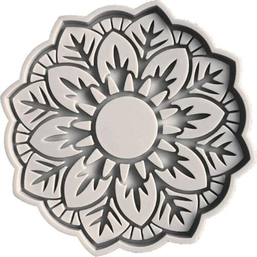 Flower Shaped Hollow Coaster Epoxy Resin Mold Cup Mat Tea Mug Pad Silicone Mould Handmade DIY Crafts Decorations Tools