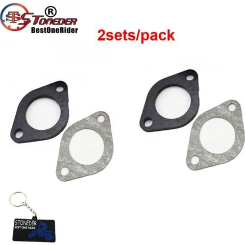 STONEDER 2x 28mm Manifold Intake Inlet Gaskets For Mikuni VM24 Keihin PE24 PE26 PE28 OKO Carburetor Pit Dirt Bike Motorcycle