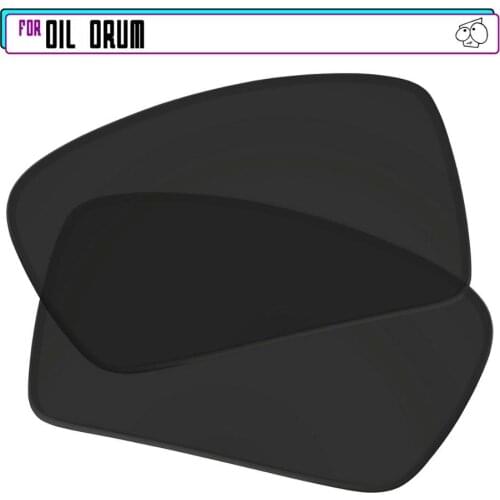 EZReplace Polarized Replacement Lenses for - Oakley Oil Drum Sunglasses - Black
