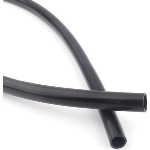 1m Inter Dia. 8 10 11 12 13 14 15 16 18 19mm Thickening Black Silica Gel Hose Non-Toxic Mechanical High Temperature Resistance