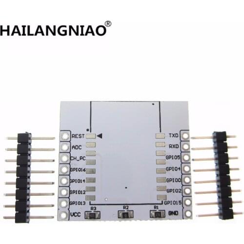10pcs/lot ESP8266 serial WIFI module adapter plate Applies to ESP-07, ESP-08, ESP-12