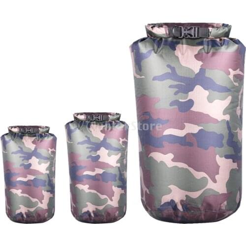 10L 12L 80L Waterproof Water Bags Sack Pouch Canoe Portable Dry Bags for Boating Kayaking Camping Rafting Hiking Green Camo