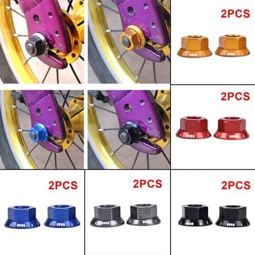 2pc Bicycle Drum Hub Nuts M10 Fixed Gear MTB Road Folding Bike Screw Bolt Anti-skid Texture Firm Mount Dropshipping