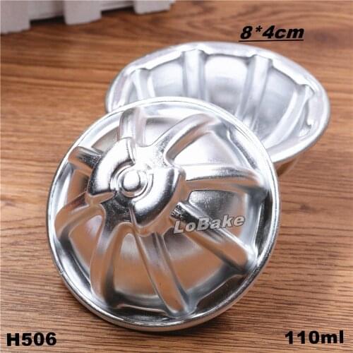 5pcs/lot) 110ml nut fruit shape aluminium alloy tart mold jelly pudding molding gelatin mould chocolate tools DIY baking moulds