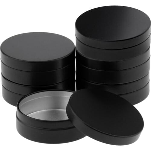 6pcs 100ml Large Aluminum Lip Balm Tin Container Bottle Empty Jars Cosmetic Pot Cream Candles Soap Bottle Jewelry Storage Box