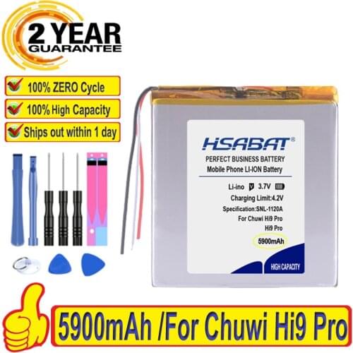 Top Brand 100% New 5500mAh Battery for Chuwi Hi9 Pro Tablet PC Batteries + free tools