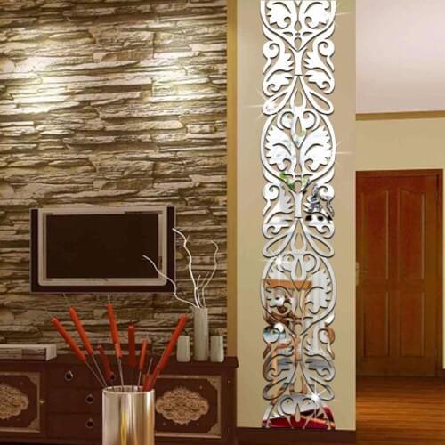 Acrylic Mirror Wall Sticker for living Room bedroom home decoration