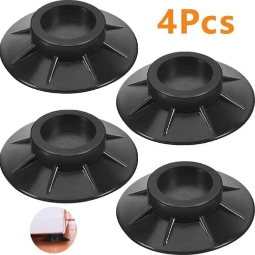4Pcs Anti Vibration Feet Pads Rubber Legs Slipstop Silent Skid Raiser Mat For Washing Machine Support Dampers Stand Accessories