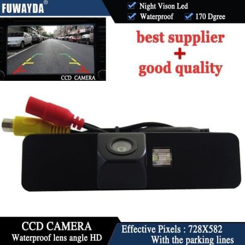 FUWAYDA Car Reverse CCD Rear View High Definition Quality With Guide Line Mirror Image DVD GPS Navigation Kits CAMERA for Subaru