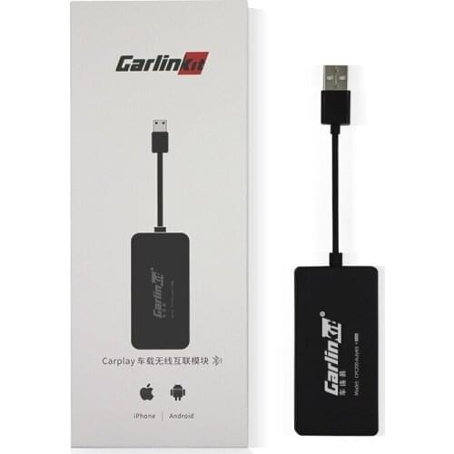 Wireless Smart Link Apple CarPlay Dongle for Android Navigation Player Mini USB Carplay Stick with Android Auto Black