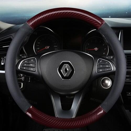 Steering Wheel Cover for Renault Scenic Clio Laguna 2 3 4 5 Kangoo Fluence Megane Trafic Talisman Twingo Kaptur Car Accessories