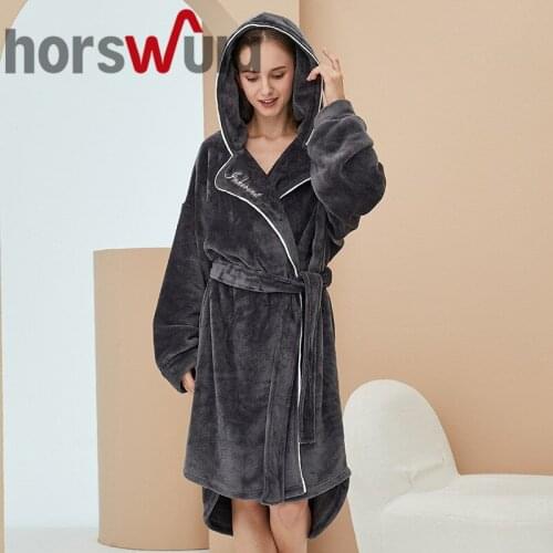 Horswula Women's Winter Bathrobes
