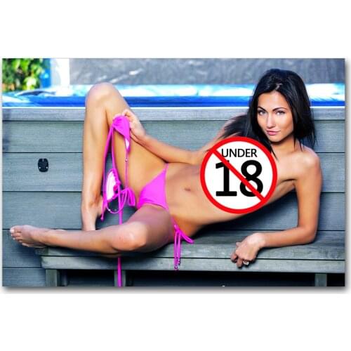 Bikini Girl Beauty Canvas Prints Unframed Painting Wall Art Poster For Living Room Decor