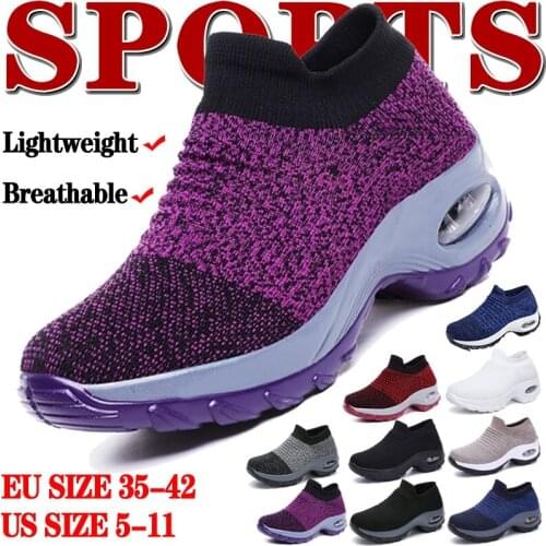 Women Sneakers Fashion Breathable Mesh Casual Shoes Platform Sneakers Platform Woman Vulcanize Shoes Walking Zapatillas Mujer