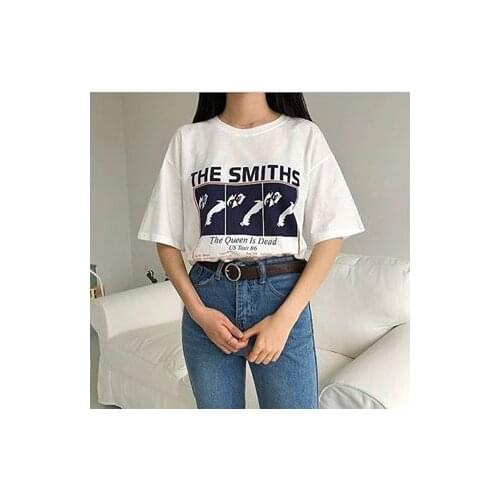 Kuakuayu HJN The Smiths T-Shirt Vtg Retro Women Pop Indie Punk Rock Band Morrissey 2018 New Mens T Shirt