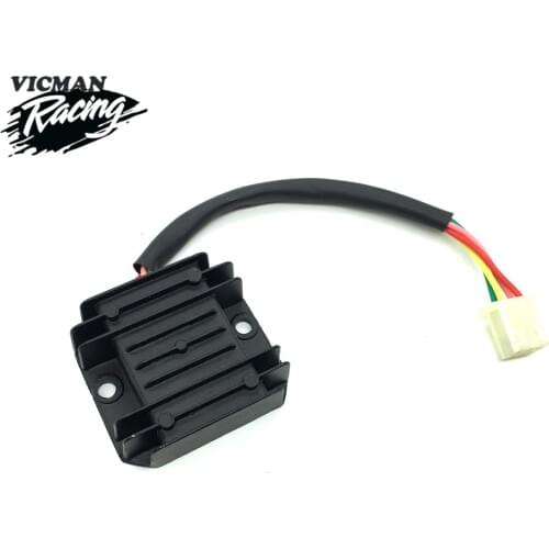 Motorcycle 4 Wires 4 Pins 12 Voltage Regulator Rectifier For 150-250CC Motorcycle Gy6 50 150cc Scooter Moped ATV Aluminium
