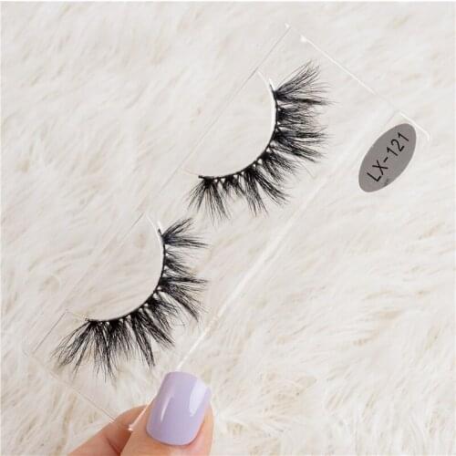NEW 1 Pair Mink Lashes Natural 3D False Eyelashes 10mm-20mm Real Mink Thick Fluffy Wispy Fake Lashes Make Up 3D Mink Eyelashes