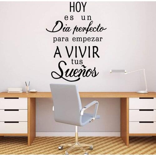 New Spanish Quotes Wall Stickers Home Decor Wall Decals Art For Living Room Decoration DIY Home Decor