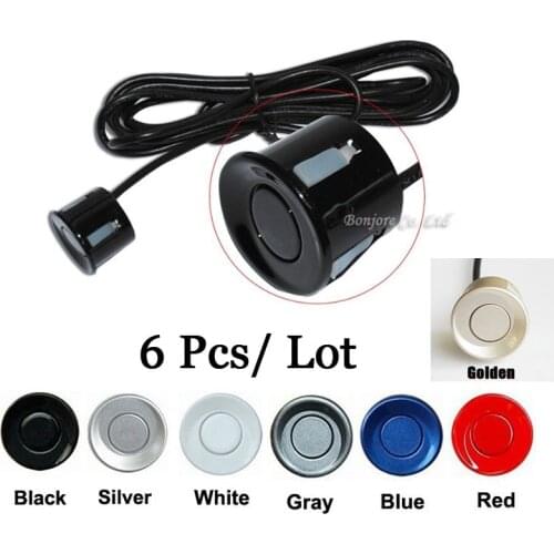Wholesale 2.5M 22mm Parking Assistance Reversing Radar Rrobe Parking Sensors black blue gray red white silver gold 7 Color