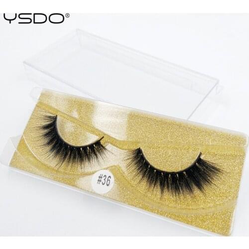 YSDO eyelashes natural lashes 1 pair mink eyelashes 3d mink hair lashes dramatic eyelashes hand made fluffy lashes false lashes