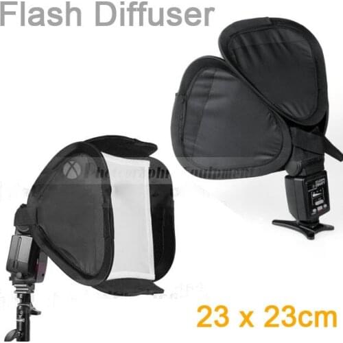 Photo Studio Accessories Camera Flash Light Diffuser Soft Box for SB600 SB800 SB900 430EX 580EX for YONGNUO YN-560 (23x23cm)