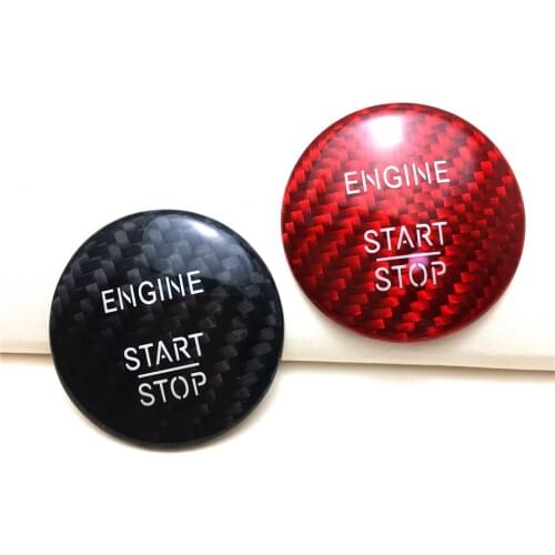 Carbon Fiber Engine Start Stop Push Button Cover Trim for Mercedes Benz C Class W205 C200 C250 C300 C400 GLC X253 GLC200 GLC300