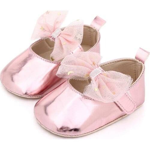 Spring Baby Girls Breathable Mesh Bowknot Flats Princess Shoes Toddler Soft Soled Walking Shoes 2021